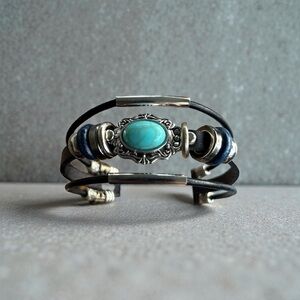 Silver and Turquoise Bracelet